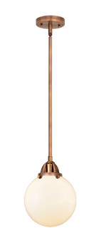 Nouveau 2 One Light Mini Pendant in Antique Copper (405|288-1S-AC-G201-8)