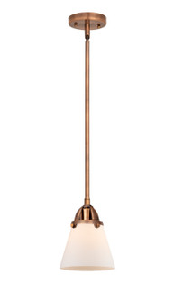 Nouveau 2 One Light Mini Pendant in Antique Copper (405|288-1S-AC-G61)