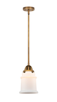 Nouveau 2 LED Mini Pendant in Brushed Brass (405|288-1S-BB-G181-LED)