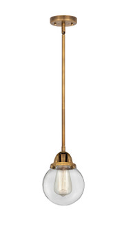 Nouveau 2 One Light Mini Pendant in Brushed Brass (405|288-1S-BB-G202-6)
