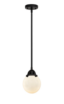 Nouveau 2 One Light Mini Pendant in Matte Black (405|288-1S-BK-G201-6)