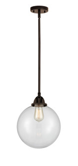 Nouveau 2 LED Mini Pendant in Oil Rubbed Bronze (405|288-1S-OB-G202-10-LED)