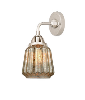 Nouveau 2 One Light Wall Sconce in Polished Nickel (405|288-1W-PN-G146)