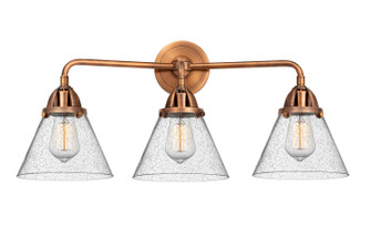 Nouveau 2 Three Light Bath Vanity in Antique Copper (405|288-3W-AC-G44)