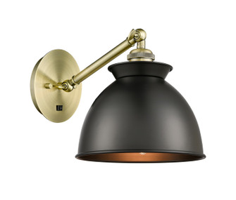 Ballston One Light Wall Sconce in Antique Brass (405|317-1W-AB-M14-BK)