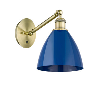 Ballston One Light Wall Sconce in Antique Brass (405|317-1W-AB-MBD-75-BL)