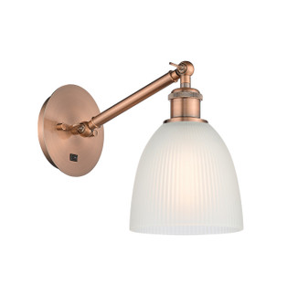 Ballston One Light Wall Sconce in Antique Copper (405|317-1W-AC-G381)