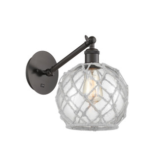 Ballston One Light Wall Sconce in Oil Rubbed Bronze (405|317-1W-OB-G122-8RW)
