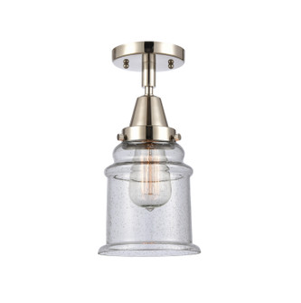 Caden One Light Flush Mount in Polished Nickel (405|447-1C-PN-G184)