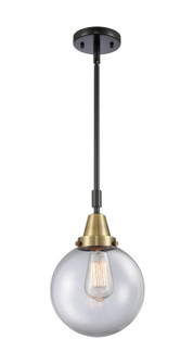 Caden LED Mini Pendant in Black Antique Brass (405|447-1S-BAB-G202-8-LED)