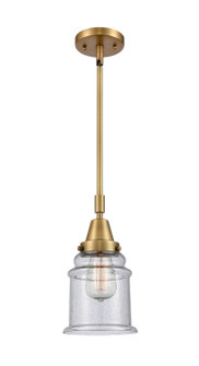 Caden One Light Mini Pendant in Brushed Brass (405|447-1S-BB-G184)