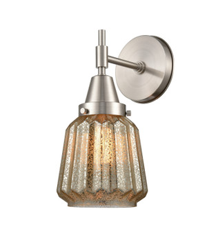 Caden One Light Wall Sconce in Satin Nickel (405|447-1W-SN-G146)