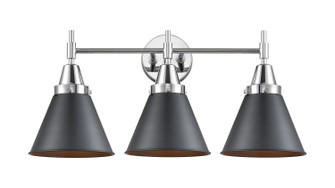 Caden Three Light Bath Vanity in Polished Chrome (405|447-3W-PC-M13-BK)