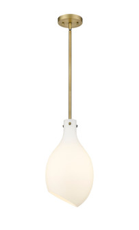 Norwalk One Light Mini Pendant in Brushed Brass (405|493-1S-BB-G551-9)