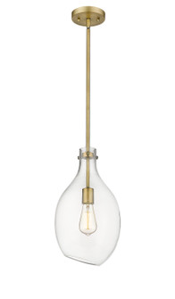 Norwalk One Light Mini Pendant in Brushed Brass (405|493-1S-BB-G552-9)