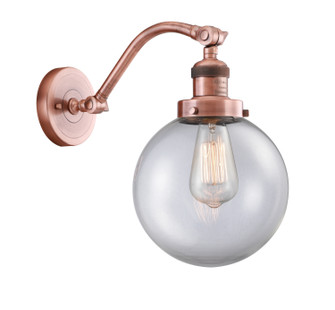 Franklin Restoration LED Wall Sconce in Antique Copper (405|515-1W-AC-G202-8-LED)