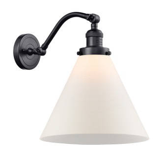 Franklin Restoration One Light Wall Sconce in Matte Black (405|515-1W-BK-G41-L)