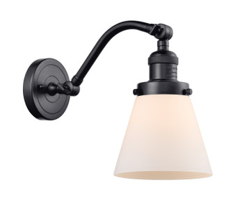 Franklin Restoration One Light Wall Sconce in Matte Black (405|515-1W-BK-G61) Franklin Restoration One Light Wall Sconce in Matte Black (405|515-1W-BK-G61)