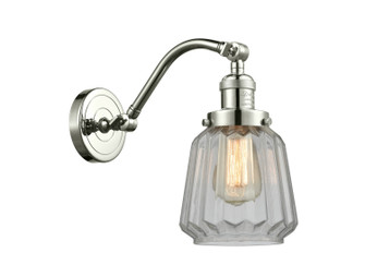 Franklin Restoration One Light Wall Sconce in Polished Nickel (405|515-1W-PN-G142)