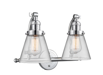 Franklin Restoration Two Light Bath Vanity in Polished Chrome (405|515-2W-PC-G62) Franklin Restoration Two Light Bath Vanity in Polished Chrome (405|515-2W-PC-G62)