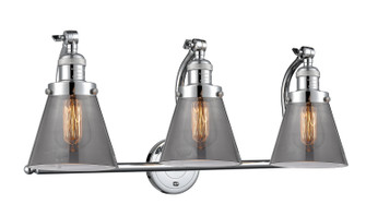 Franklin Restoration Three Light Bath Vanity in Polished Chrome (405|515-3W-PC-G63)
