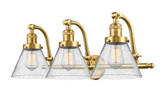 Franklin Restoration LED Bath Vanity in Satin Gold (405|515-3W-SG-G44-LED)
