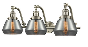 Franklin Restoration Three Light Bath Vanity in Brushed Satin Nickel (405|515-3W-SN-G173)