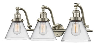 Franklin Restoration Three Light Bath Vanity in Brushed Satin Nickel (405|515-3W-SN-G42)