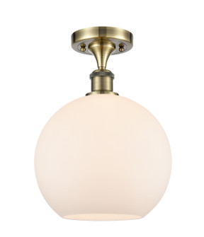 Ballston LED Semi-Flush Mount in Antique Brass (405|516-1C-AB-G121-10-LED)