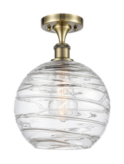 Ballston LED Semi-Flush Mount in Antique Brass (405|516-1C-AB-G1213-10-LED)