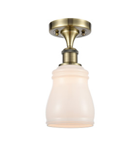 Ballston One Light Semi-Flush Mount in Antique Brass (405|516-1C-AB-G391)