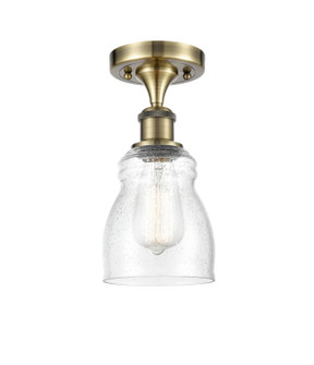 Ballston One Light Semi-Flush Mount in Antique Brass (405|516-1C-AB-G394)