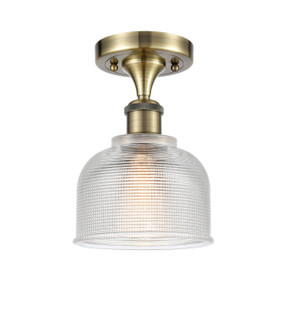 Ballston LED Semi-Flush Mount in Antique Brass (405|516-1C-AB-G412-LED)