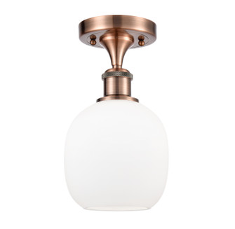 Ballston One Light Semi-Flush Mount in Antique Copper (405|516-1C-AC-G101)