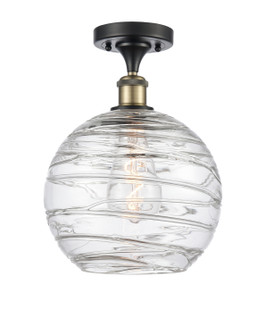 Ballston One Light Semi-Flush Mount in Black Antique Brass (405|516-1C-BAB-G1213-10)