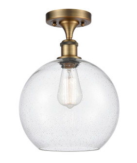 Ballston LED Semi-Flush Mount in Brushed Brass (405|516-1C-BB-G124-10-LED)