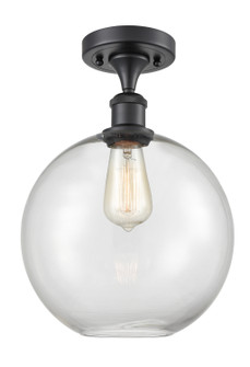 Ballston One Light Semi-Flush Mount in Matte Black (405|516-1C-BK-G122-10)