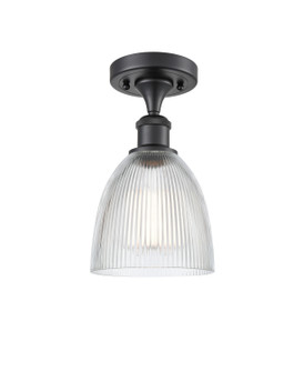 Ballston One Light Semi-Flush Mount in Matte Black (405|516-1C-BK-G382)