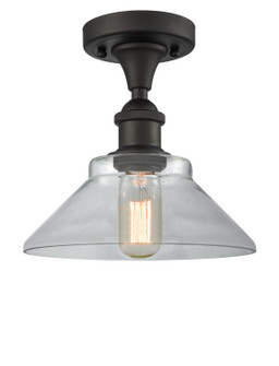 Ballston One Light Semi-Flush Mount in Oil Rubbed Bronze (405|516-1C-OB-G132)