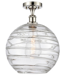 Ballston One Light Semi-Flush Mount in Polished Nickel (405|516-1C-PN-G1213-12)