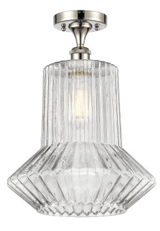 Ballston LED Semi-Flush Mount in Polished Nickel (405|516-1C-PN-G212)