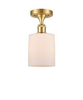 Ballston One Light Semi-Flush Mount in Satin Gold (405|516-1C-SG-G111)