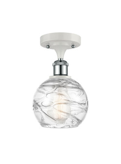 Ballston One Light Semi-Flush Mount in White Polished Chrome (405|516-1C-WPC-G1213-6)