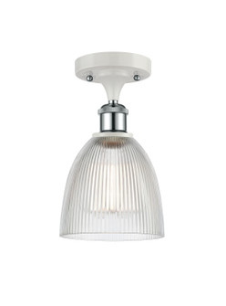 Ballston LED Semi-Flush Mount in White Polished Chrome (405|516-1C-WPC-G382-LED)