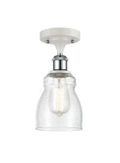 Ballston One Light Semi-Flush Mount in White Polished Chrome (405|516-1C-WPC-G394)