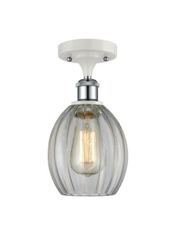 Ballston One Light Semi-Flush Mount in White Polished Chrome (405|516-1C-WPC-G82)
