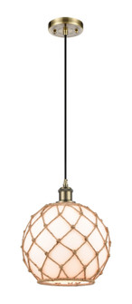 Ballston One Light Mini Pendant in Antique Brass (405|516-1P-AB-G121-10RB)