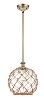 Ballston LED Mini Pendant in Antique Brass (405|516-1S-AB-G122-10RB-LED)