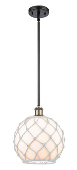 Ballston One Light Mini Pendant in Black Antique Brass (405|516-1S-BAB-G121-10RW)