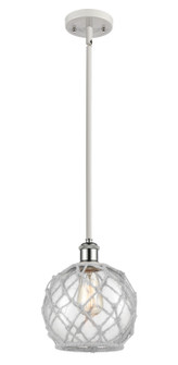 Ballston One Light Mini Pendant in White Polished Chrome (405|516-1S-WPC-G122-8RW)